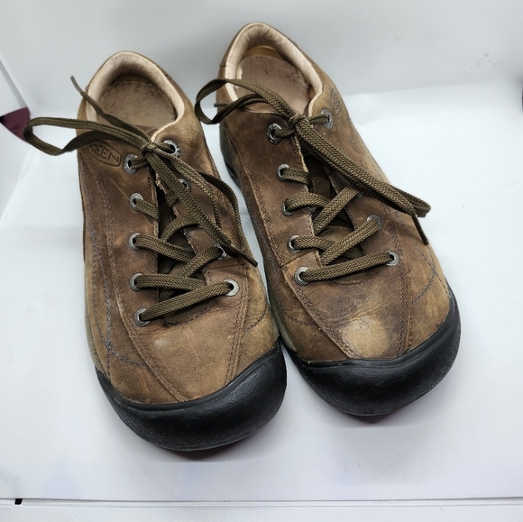 Keen leather  Oxford lace up brown sz - Picture 1 of 5